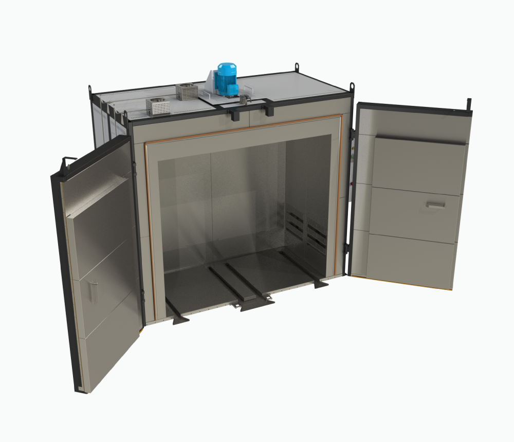Walk-in type chamber ovens